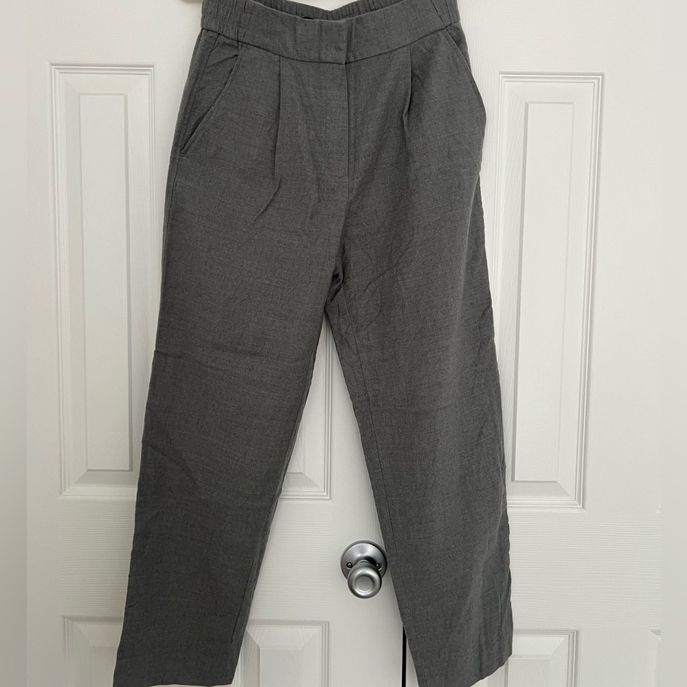 Massimo Duti Wool Gray Trousers